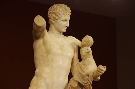 hermes head statue|praxiteles hermes with infant dionysus.